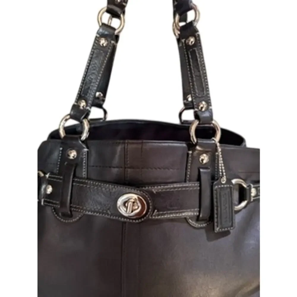 Coach Fabulous 2008 Carly Black Leather Satchel*Wonderful condition